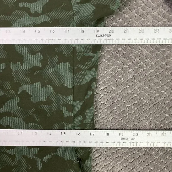 Lululemon Surge Warm Full Zip Jacquard Jacket Hoodie Men's Medium Camo Green Gym - Picture 8 of 10